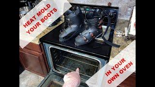 Heat Molding Ski Boots in My Home Oven DIY - Custom Fit for Wide Feet