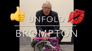 How to Unfold a Brompton Bike #Short #Brompton #Unfold