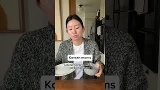 American moms VS Korean moms after dinner #koreanculture #dessert
