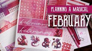 February Plan With Me - Planning A Month of Love - Magical Crafting - Witchy Planning