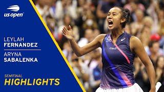 Leylah Fernandez vs Aryna Sabalenka Highlights | 2021 US Open Semifinal