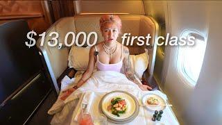 13 HOURS IN A $13,000 FIRST CLASS AIRPLANE SEAT ALONE AT 21 YEARS OLD