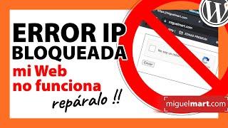 Cómo DESBLOQUEAR IP en servidor  - Quitar bloqueo de IP  - Error: no puedo abrir mi Web ni correo