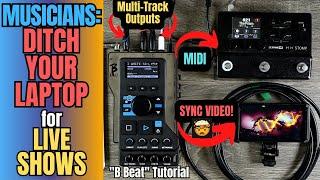 Tracks/MIDI/Video/Etc WITHOUT A LAPTOP  "B Beat" - Full Tutorial