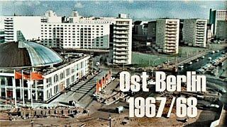 Ost-Berlin 1967/68 - Bau Alexanderplatz & Fernsehturm - Unter den Linden - Building East Berlin