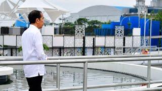 Presiden Jokowi Resmikan SPAL-DT Losari, Makassar, 22 Februari 2024