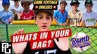 WHATS IN YOUR BAG? | GAME FOOTAGE | PERFECT GAME BASEBALL | USSSA BASEBALL