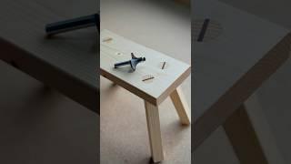 How to Make a Round Tenon with Four Cuts. #shorts