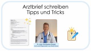 Arztbrief schreiben (Tipps, Fachsprachprüfung, Entlassbrief)