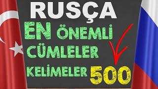 RUSÇA EN ÖNEMLİ KELİME ÖBEKLERİ VE KELİMELER (Rusça Öğreniyorum)