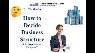 Company Structure எப்படி முடிவு செய்வது - Registrar of Company MCA - Company Rules - By CA Muthu