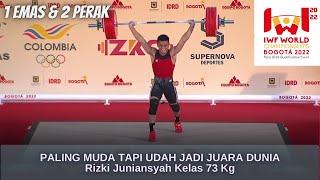 Rizki Juniansyah Meraih 1 EMAS dan 2 PERAK di Kejuaraan Dunia Angkat Besi Kelas 73 Kg