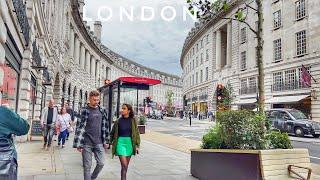 Central London walking tour | London City Walk | 4K HDR Virtual Walking Tour around London City