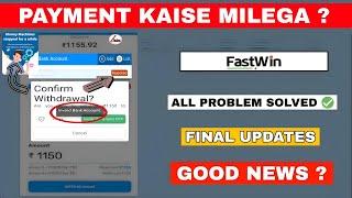 Fastwin Invalid bank account | Fastwin bank account rejected | Fastwin withdrawal problem today