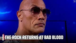 The Rock walks out after Roman Reigns & Cody Rhodes' tag-team match at Bad Blood  | WWE on ESPN