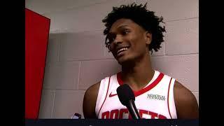 Houston Rockets Postgame: Amen Thompson talks blowout win