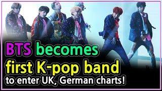 BTS becomes first K-pop band to enter UK, German charts!(eng sub sound)