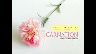 Silk Carnation - attaching petals , coloring leaves and sepal 