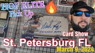 St Petersburg FL Monthly Sports Card Show March 2024 Tampa Area KK Cards A Couple Pickups and BBQ