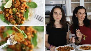 Brussel Sprouts and Chickpeas in Spicy Tomato Sauce - Heghineh Cooking Show