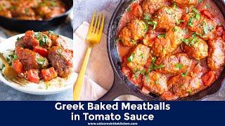 Soutzoukakia Greek Baked Meatballs Recipe