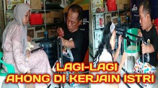 Ahong kesal lagi enak2 tidur di gangguin istri