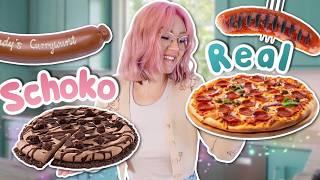 24H Schokolade vs. Real Food Challenge  Wer darf was? | ViktoriaSarina