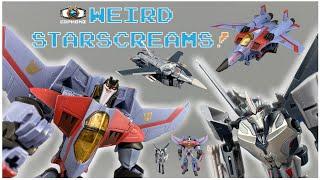 ||Smart transformations|| Weird Starscreams! Starscream Prime & Animated transformed + showcase!