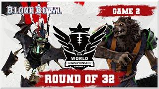 Blood Bowl 3 - World Champs '24 - Round of 32 - Troukk vs Andy Davo Game 2 (Official Cast)