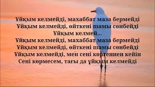 Алина Шакиева - Ұйқым келмейді Текст