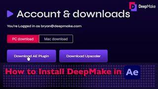 Installing DeepMake Plugins on a PC running Windows