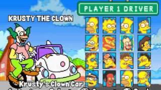 The Simpsons Road Rage (GBA): All drivers