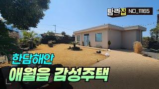 제주의 애월을 제대로 즐길수 있는 최적의 입지로 넓은마당 자쿠지 감성좋은 단독주택매매