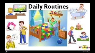 Daily Routines vocabulary