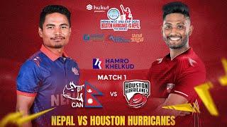 Nepal vs Houston Hurricanes : 1st T20 Match - NRNA NCC USA Cup 2024 | Live from Houston, Texas