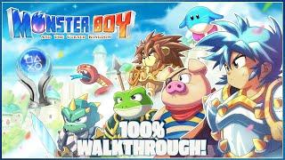 Monster Boy & The Cursed Kingdom - 100% Walkthrough! - No Commentary, All Timestamps in Description