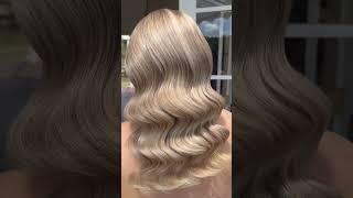 THE most popular bridal hairstyle #glamwave #glamcurls #weddinghair #weddinghairstyle