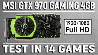 MSI GTX 970 4GB | Test in 14 games (i5 8500) - 1080p