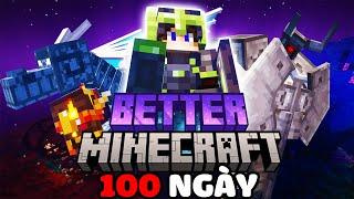 Tóm Tắt Sinh Tồn 100 Ngày Minecraft BetterMC Siêu Khó!