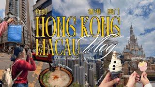 ️ travel diaries | hong kong-macau summer trip, disneyland, ruins of st. paul's, trying new food