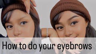 Beginner friendly eyebrow tutorial 2023