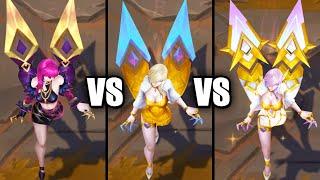 KDA Evelynn vs Prestige KDA Evelynn Skins Comparison (League of Legends)