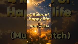 4 Rules of happy life #life #muslim #islam