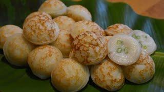 Kanom Kok - Kanom Krok -Coconut Custard Cakes - Easy One Batter Recipe - Southeast Asian Street Eats