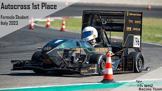 Formula Student Italy 2023 | AutoX 1st Place | WHZ Racing Team