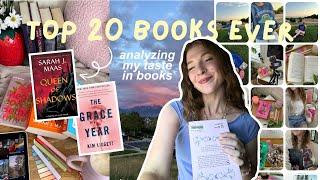 MY TOP 20 BOOKS OF ALL TIME - infinity stars, nostalgic reads & more