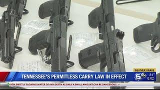 Tennessee's permitless carry law now in effect