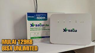 XL Satu Lite! Solusi internet Rumah Sepuasnya mulai 129 Ribu - Unboxing & Test Modem Wifi HKM N601