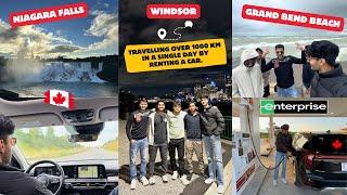 One Day, 1000+ km Road Trip with Friends in Canada! | SUV Adventure Across Beach, Windsor & More 