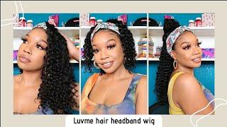 Luvme Hair Deep Wave Headband Wig 20 inches (100% Virgin Hair)